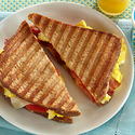 Scrambled Eggs, Bacon & Tomato Panini