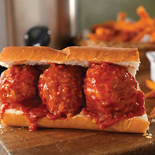 Italian Stuffed Pork Meatball Sandwich Recipe Picture